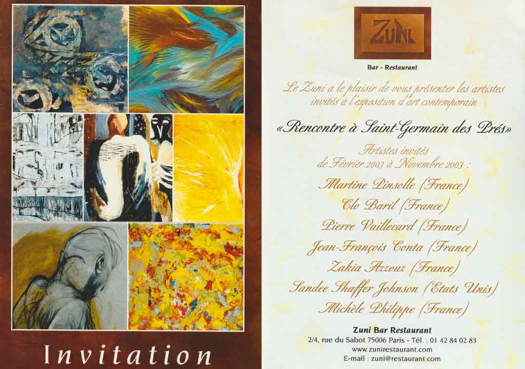 Exposition Espace Zuni 2003